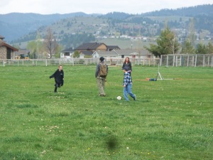 Soccer in the Pasture